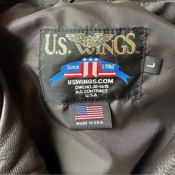 US Wings Signature Series Fighter Weapons School Bomber Jacket - Picture 15 of 15